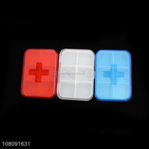 Factory supply plastic travel pill storage case for sale