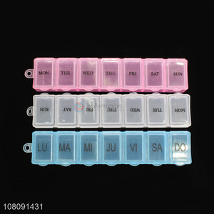 Hot products plastic portable pill case medicine box for travel