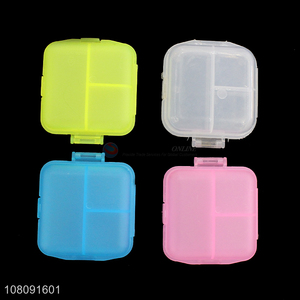 Good quality plastic double layer pill case medicine box