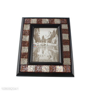 New hot sale beaded desktop <em>picture</em> <em>frames</em> retro photo <em>frames</em>