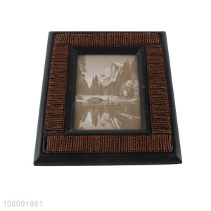 New arrival beaded <em>photo</em> frame wooden family picture <em>frames</em>