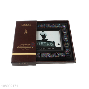 China <em>manufacturer</em> vintage beaded picture frame for tabletop decor