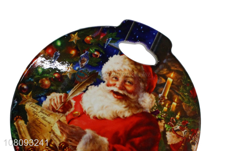 Hot selling heat resistant water-absorbent Christmas ceramic cork coaster