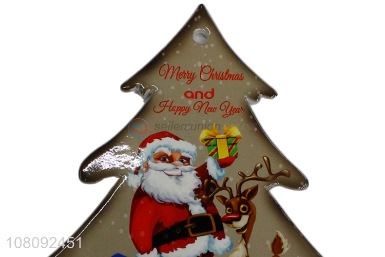 Good quality heatproof ceramic Christmas coaster porcelain placemat