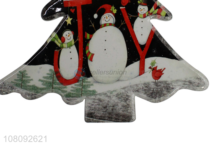 Yiwu market ceramic Christmas cosaterscork cup mats for decoration