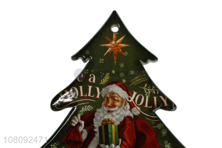 Hot selling ceramic Xmas heat pad ceramic drinks beer coffee coaster