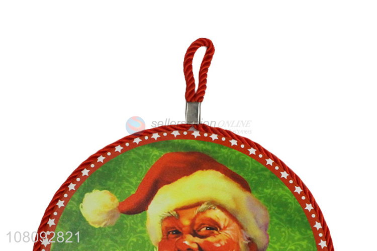 New product ceramic Christmas cosaters heat insulation round coaster