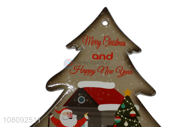 Yiwu market Christmas ceramic drinks coffee coaster ceramic heat pad