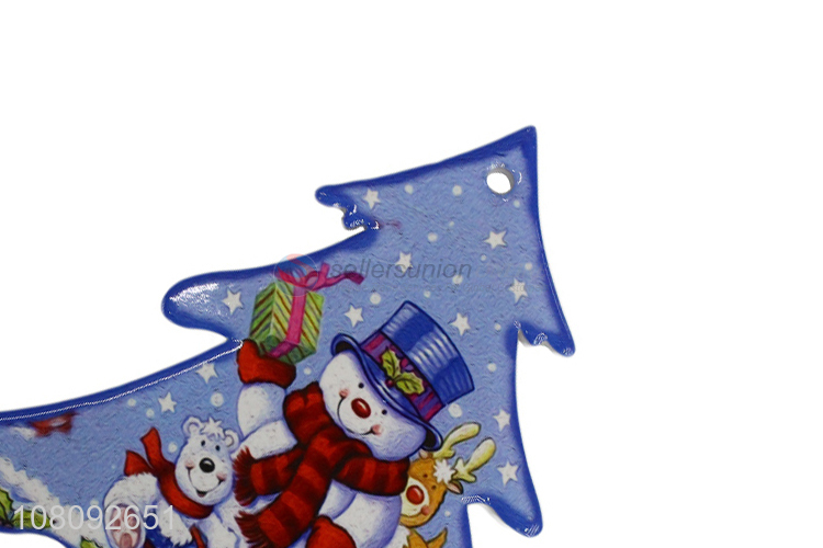 High quality creative ceramic Christmas coaster porcelain placemat