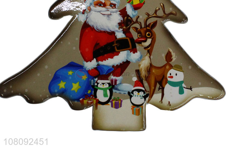 Good quality heatproof ceramic Christmas coaster porcelain placemat
