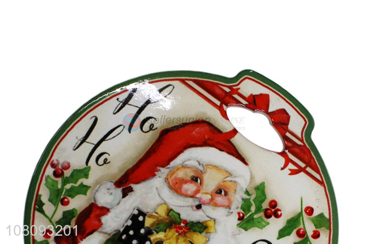 High quality Christmas ceramic coaster for drinks ceramic cup mats