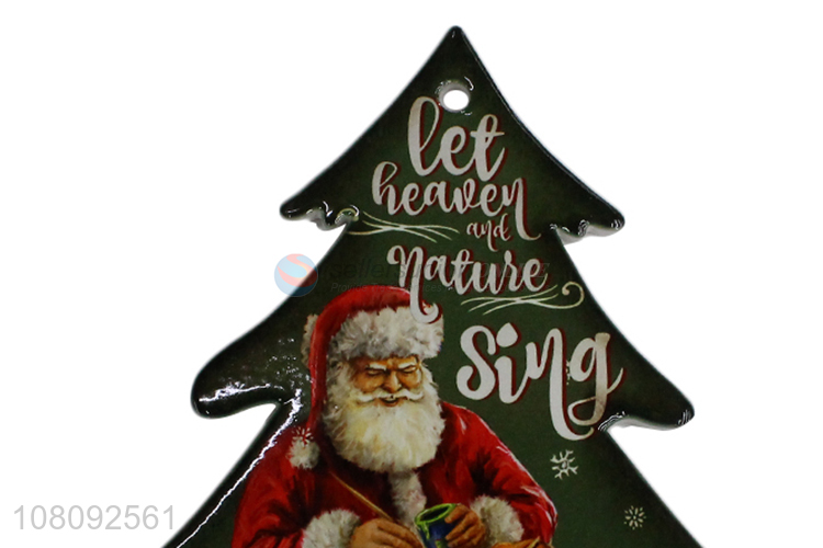 Good quality ceramic Christmas cup coaster pot holder with cork backing