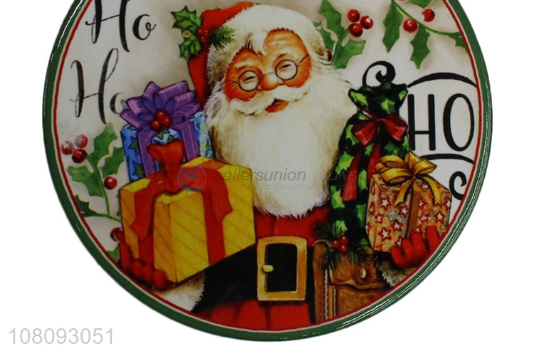 Recent desgin heatproof ceramic Christmas coaster porcelain placemat