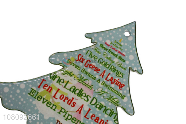 Low price decorative Christmas series ceramic tablemat cork cup mat