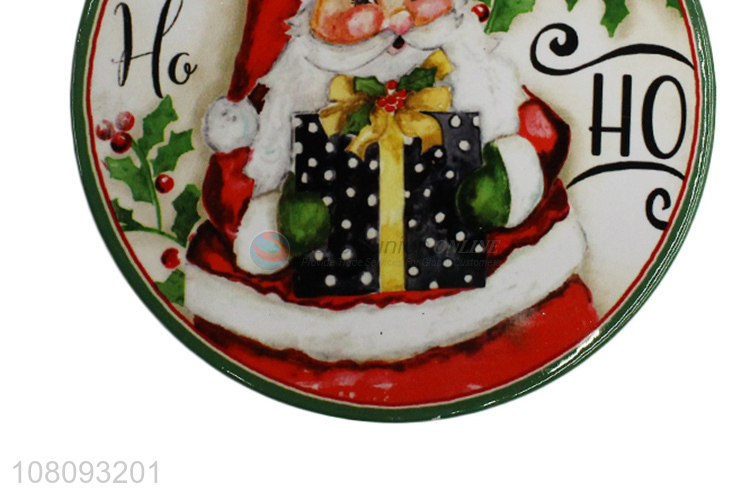 High quality Christmas ceramic coaster for drinks ceramic cup mats