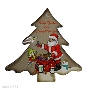 Factory supply Christmas tree shape ceramic cork <em>coasters</em> for gift