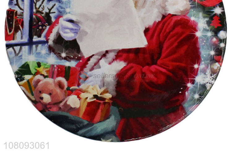 Yiwu market Christmas series ceramic cork coffee coaster for decor