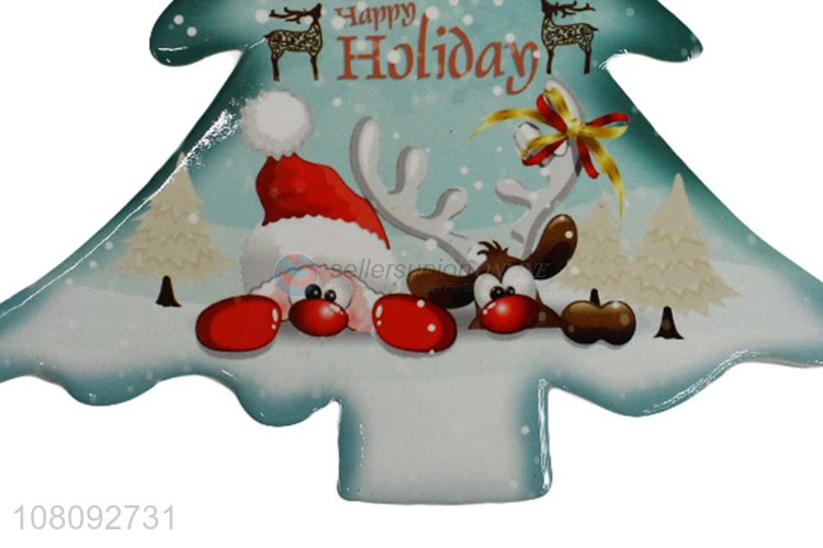 Yiwu market Christmas gifts porcelain coffee cup mat ceramic coaster
