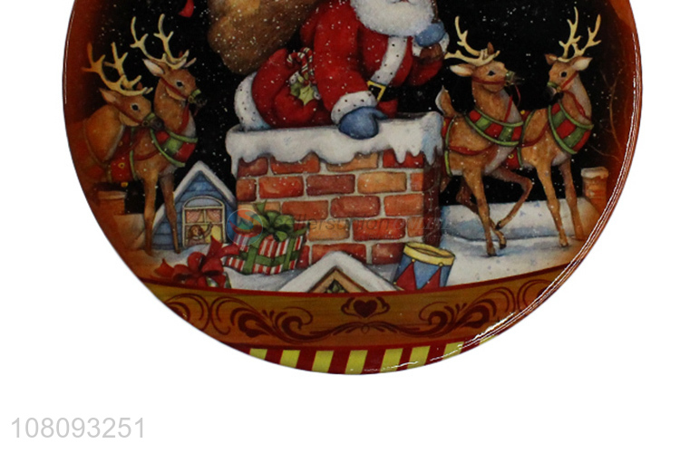 China supplier heatproof ceramic Christmas coffee coaster for decoration