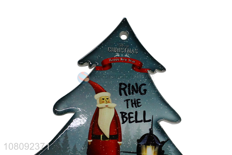 China supplier dual-use Christmas ceramic coaster cork cup mat for gift