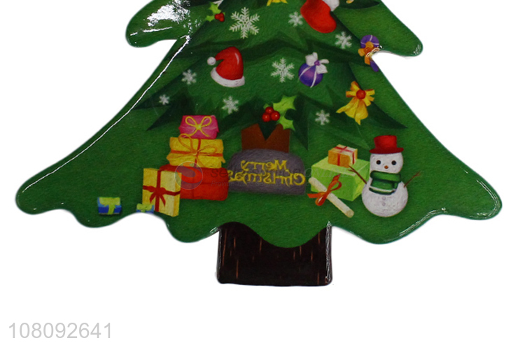 New hot sale heat insulation Christmas cup mat ceramic cork coasters