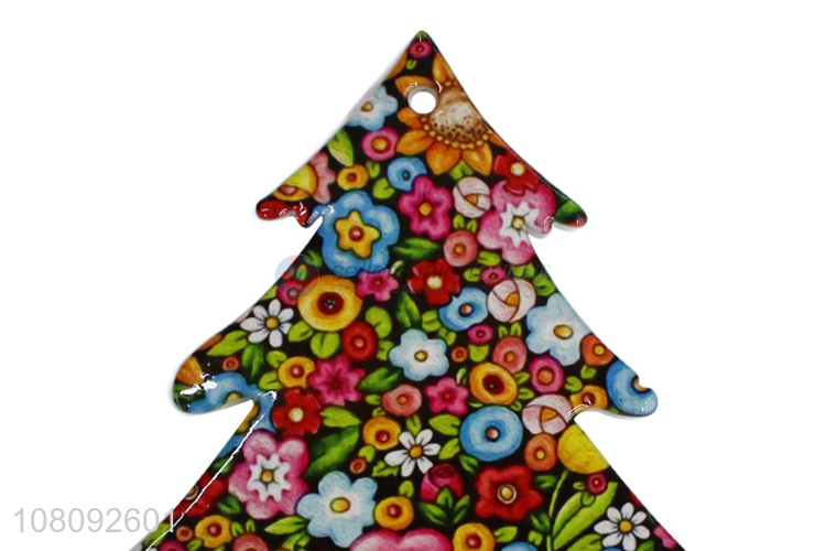 New products Christmas ceramic table mat cork coasters for drinks