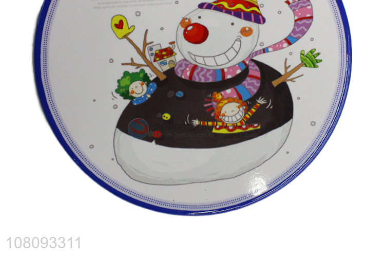 High quality Christmas ceramic drinks beer wine coaster with cork back