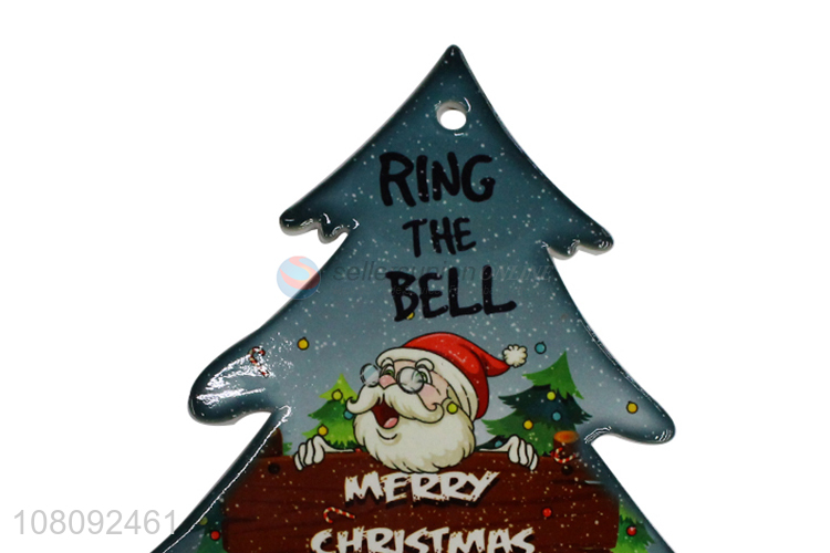 Factory supply decorative Christmas series ceramic tablemat cork cup mat