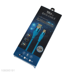 Good Sale Cloth Weaving  Fast Charge <em>Data</em> <em>Line</em> <em>USB</em> <em>Data</em> Cable