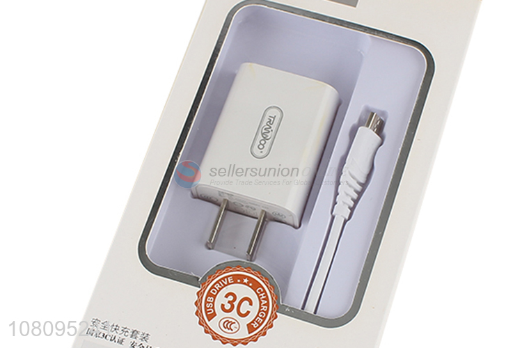Hot Sale 2A Quick Charger With Android Data Cable Set