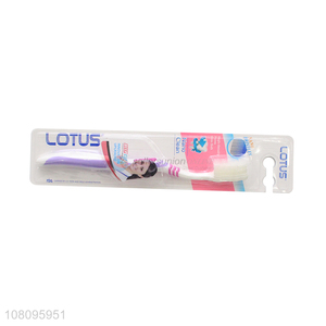 Hot selling reusable adult toothbrush with non-slip handle