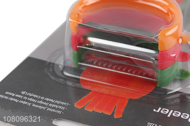 Online wholesale multicolor plastic fruit and vegetable peeler