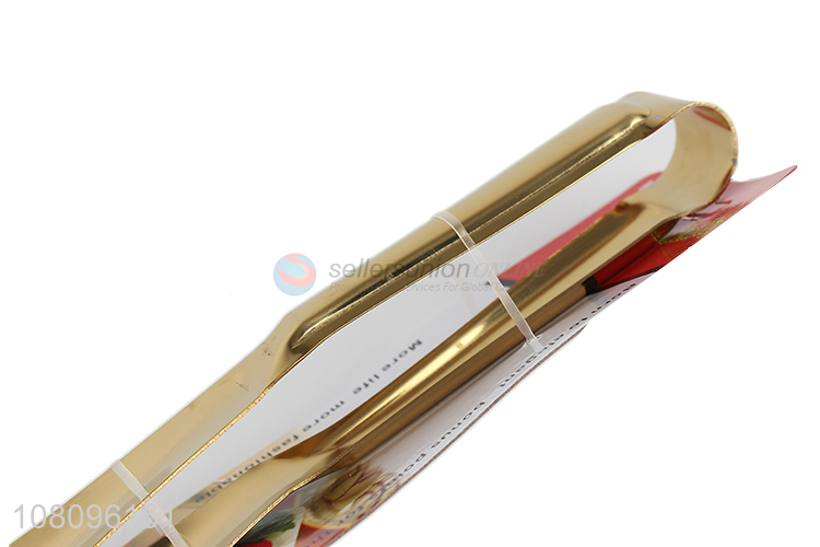 Yiwu direct sale golden simple food tongs kitchen gadgets