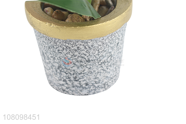 High Quality Plastic Artificial Flower Simulation Potted Plant