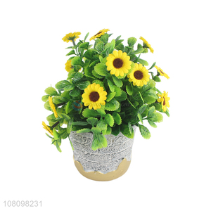Newest Resin Simulation Potted Plant Decorative Artificial Flower