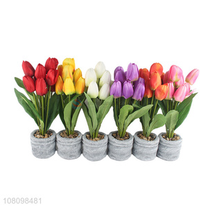 Custom Artificial Flower Simulation Flower <em>Pot</em> Decorative <em>Bonsai</em>