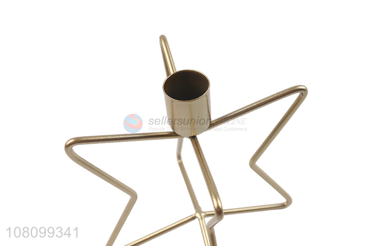 New arrival creative iron metal candle holder for home decoration