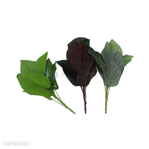 China factory <em>green</em> leaves natural fake <em>plants</em> for decoration