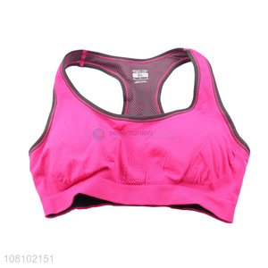 Wholesale from china rose red fitness sports bra for women