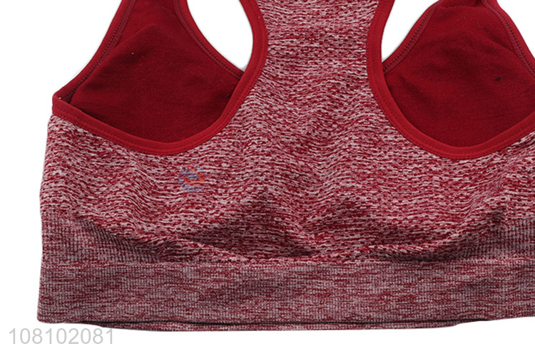 China factory red sports yoga fitness bra with top quality