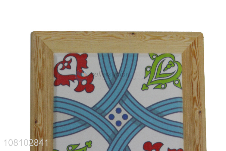 Low price wholesale wooden printed bowl mat kitchen accessories