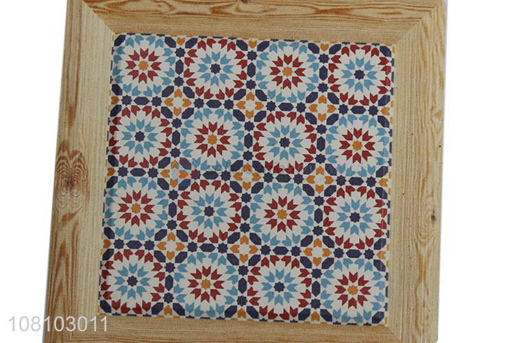 Creative design durable coffee cup mat MDF bowl pad for sale