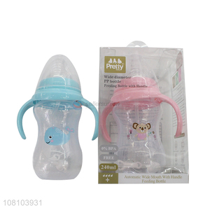 Best Quality Automatic Wide Mouth Feeding Bottle With Handle