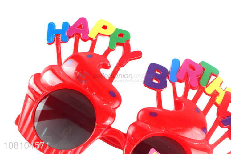 High quality happy birthday party glasses novelty kids sunglasses