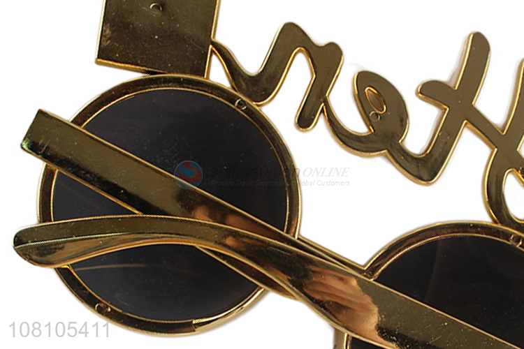 Factory supply gold letter party glasses sunglasses party decoration