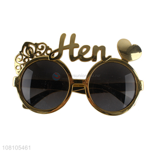 China supplier golden party glasses sunglasses novelty eyeglasses