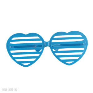 Latest imports slotted heart party sunglasses shutter shades glasses