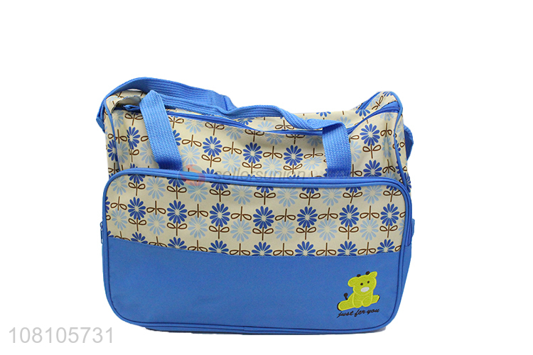 Unique Design Multi-Function Tote Baby Diaper Bag With Changing Pad Set