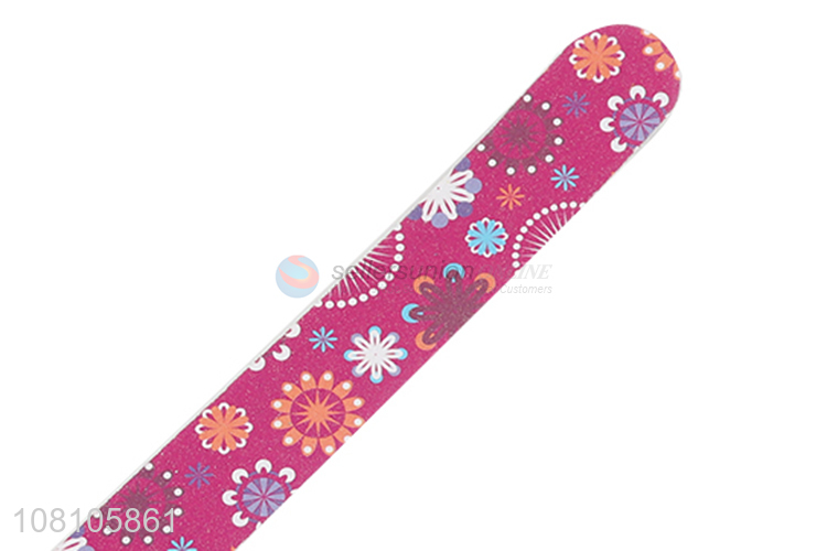 Low price flower pattern nail file nail tools for women