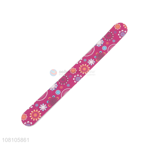 Low price flower pattern nail file nail tools for women